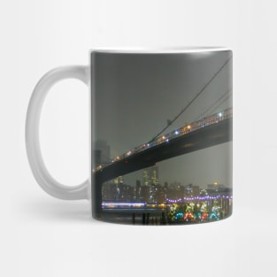 Brooklyn Bridge & American Flag Mug